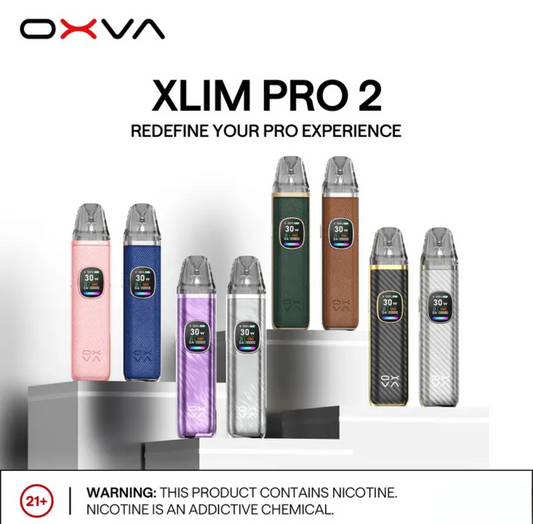Oxva Xlim Pro 2 Pod System Kit with OLED Screen and Adjustable Airflow

