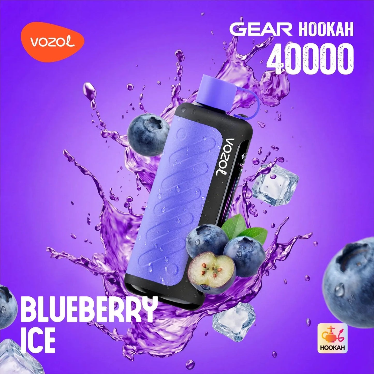 VOZOL Gear Hookah 40K Disposable Vape Kit – 40,000 Puffs | Dual Mode | 3mg / 5mg Nicotine - We Vape