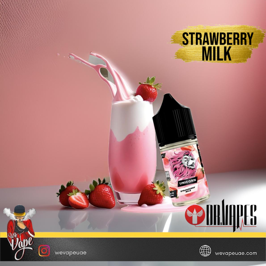 Panther Series Deserts - Strawberry Milk ( Unicorn - By DR VAPES) 30mg