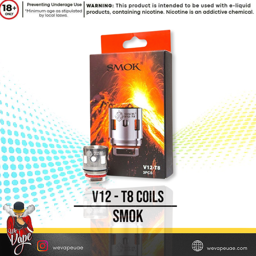 V12 - T8 Coils by SMOK - High-quality vaping coils for enhanced performance.