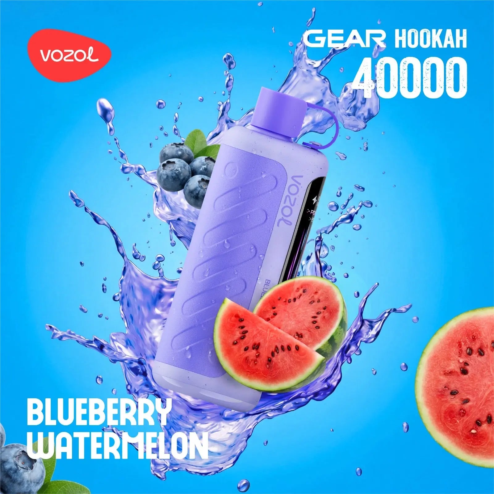 VOZOL Gear Hookah 40K Disposable Vape Kit – 40,000 Puffs | Dual Mode | 3mg / 5mg Nicotine - We Vape