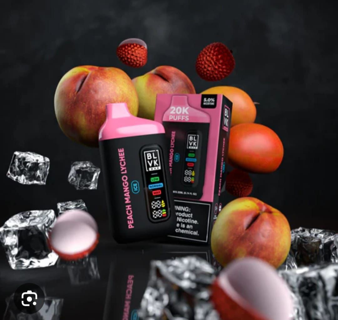 BLVK BAR display showing multiple flavor options

