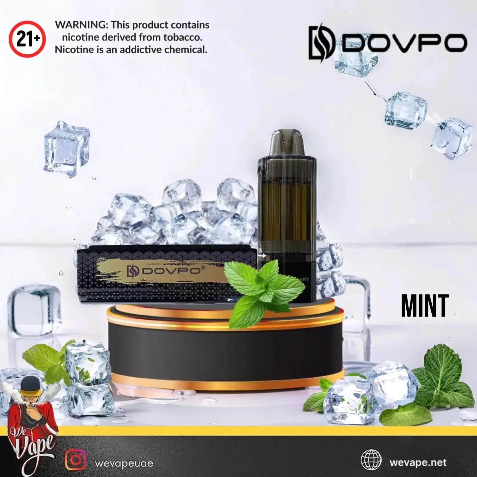 DOVPO KIT 30K disposable vape with Mint flavor and up to 30,000 puffs