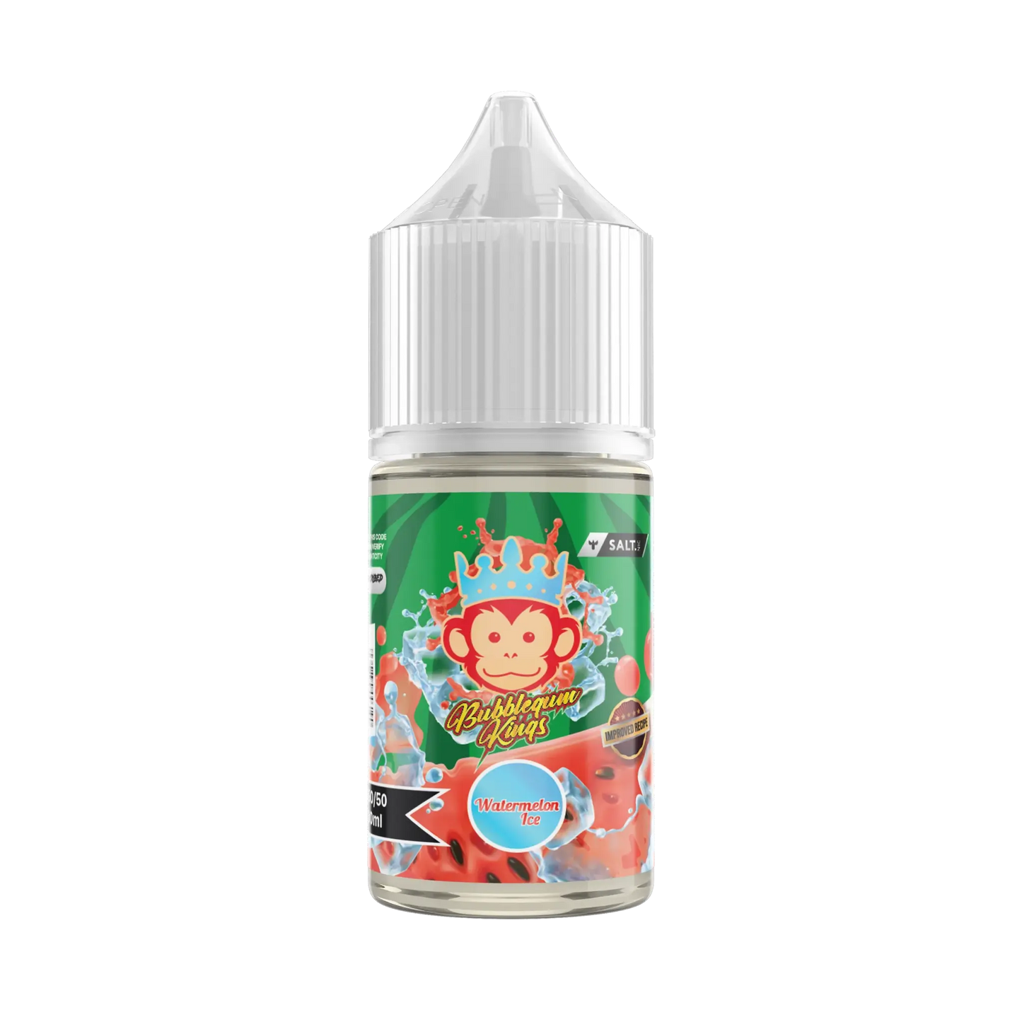 DR VAPES BUBBLE GUM KINGS SALTNIC IN 30ML WATERMELON ICE IN WHITE BACKGROUND