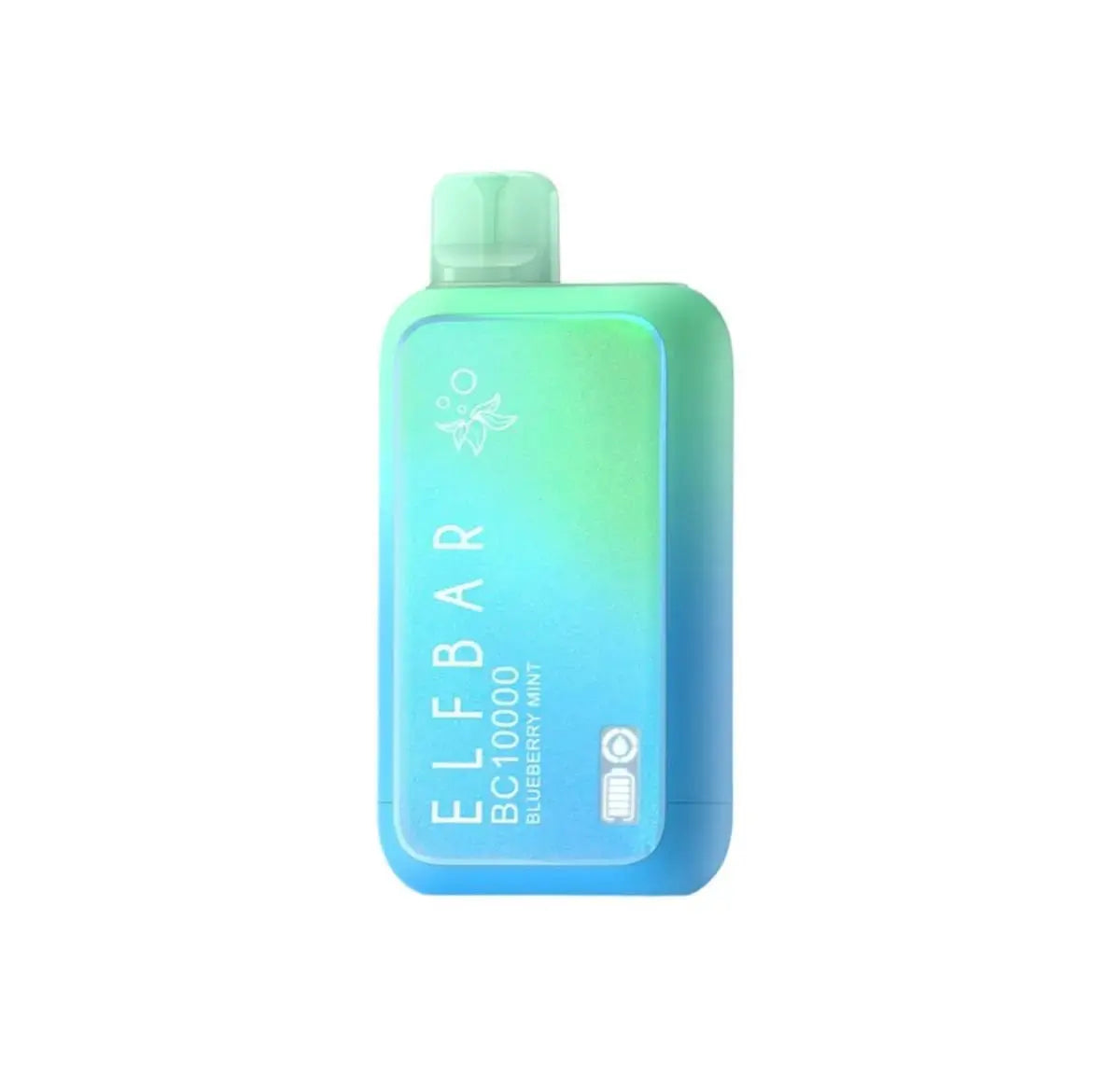 Gradient blue and green ELF BAR product on a white background. ORDER NOW AND GET FREE DELIVERY
