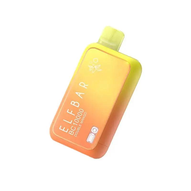 Gradient yellow to orange ELF BAR vape device on a white background. ORDER NOW AND GET 20% OFF 