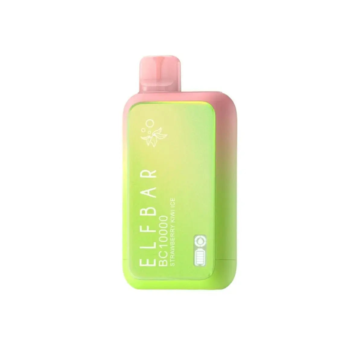 Gradient green and pink vape device with 'ELF BAR' branding on a white background. ORDER NOW AND GET FREE DELIVERY