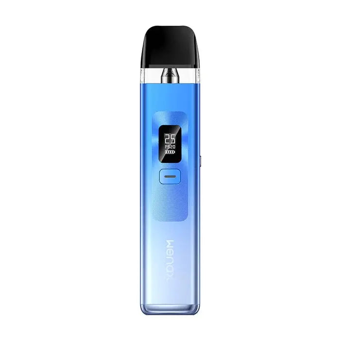 GEEKVAPE WENAX Q IN BLUE COLOR WITH WHITE BACKGROUND