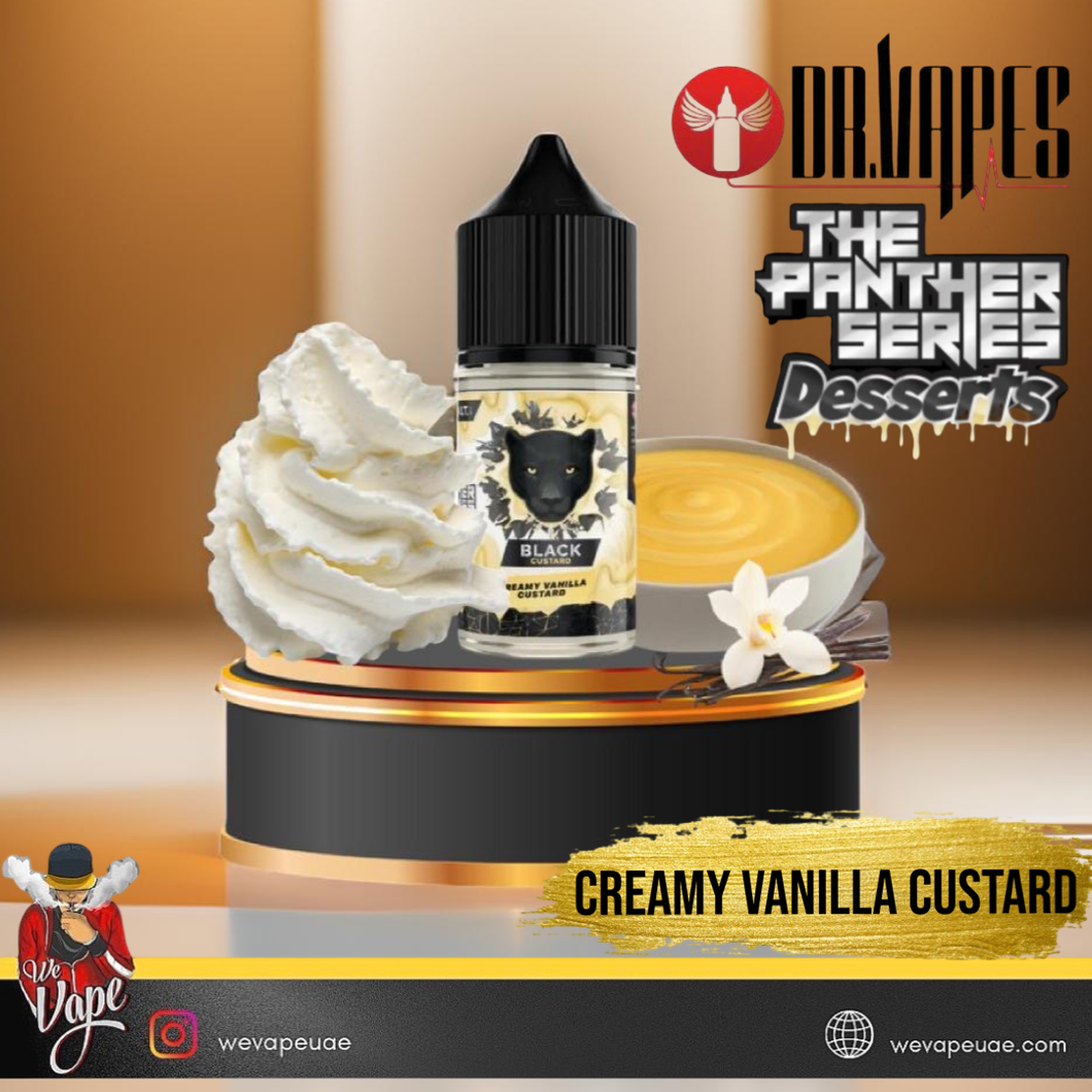 Panther Series Desserts - Creamy Vanilla Custard - By Dr Vapes (30mg Salt nic)