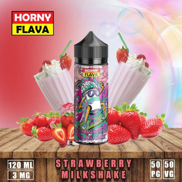 Strawberry MilkShake 3MG 120ML (By Horny Flava)