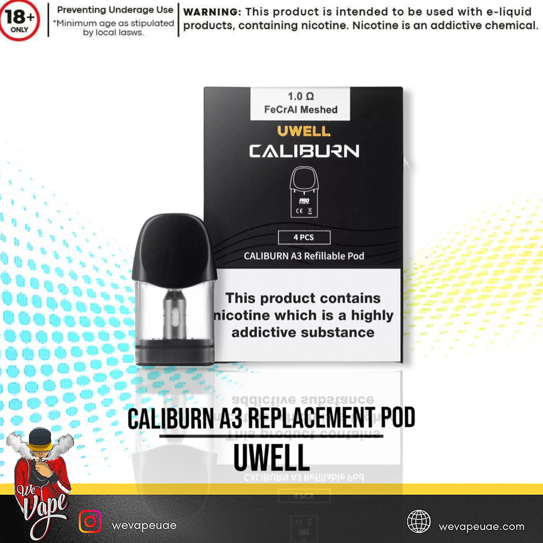 UWELL Caliburn A3 Pod Cartridge 4pcs