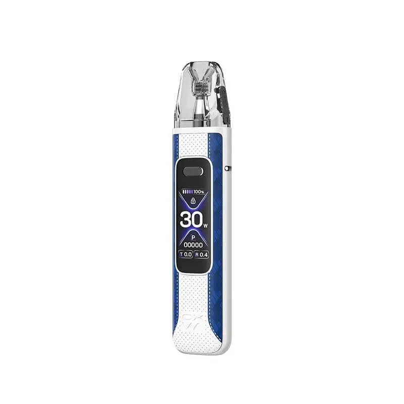 Vaping device with digital display on a white background. Order Now!