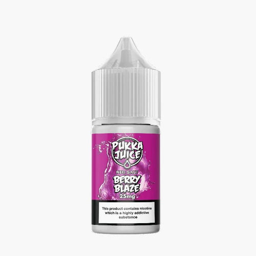 Berry Blaze by PUKKA JUICE Saltnic - A tantalizing fusion of mixed berries and menthol for a refreshing vape.