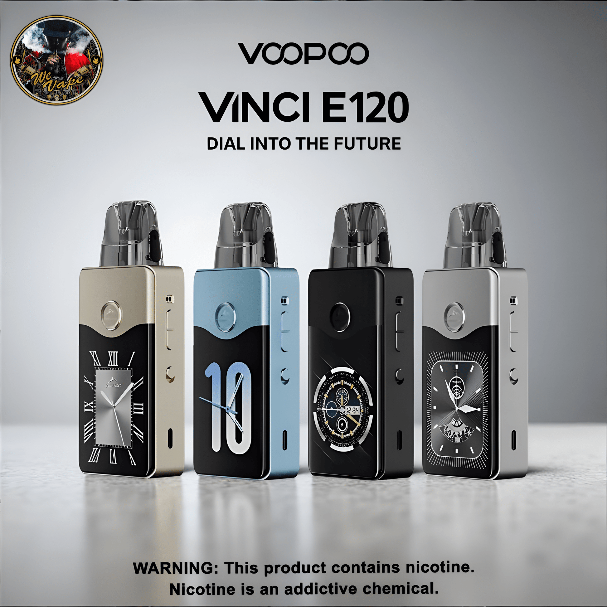 Voopoo Vinci E120 Pod System Kit – 40W Refillable Vape with E120 Pods | Compact & Leak - Proof MTL/DTL Vaping - We Vape