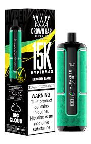 Al Fakher – Crown Bar 15,000 HYPER MAX DTL Disposable Vape (5MG | 0.5% Nicotine) - We Vape