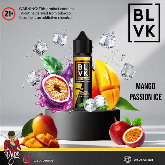 BLVK Mango Passion Ice 60ml E - Liquid | Tropical Mango, Passionfruit & Menthol - We Vape