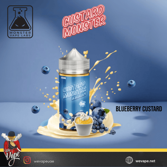 Custard Monster Blueberry by Monster Vape Labs – 100ML Premium E - Liquid (6MG Nicotine) - We Vape