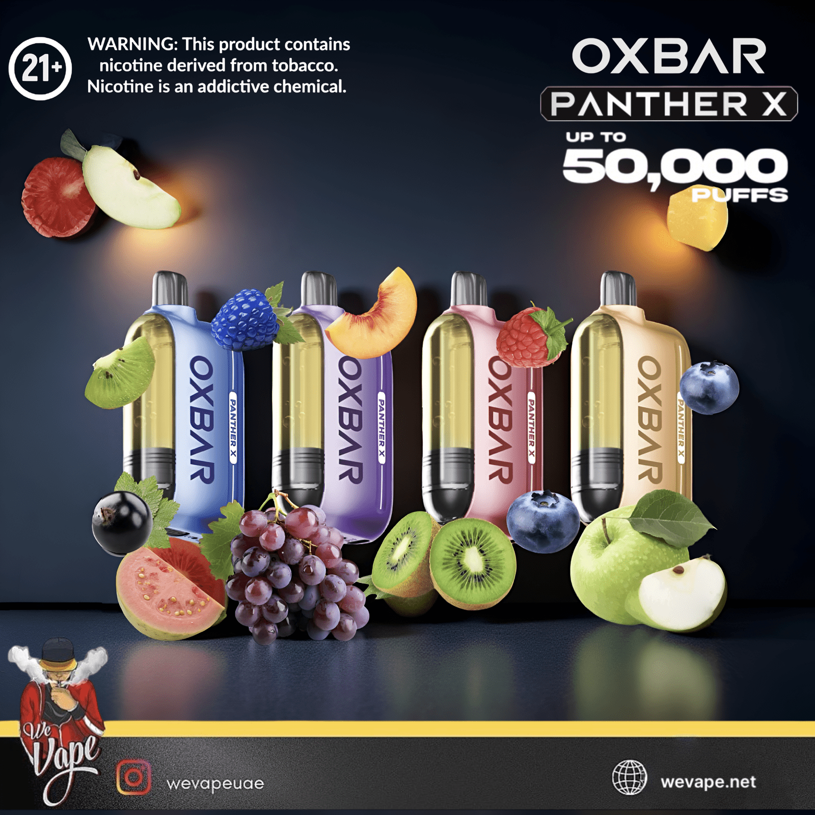 Dr Vapes OXBAR Panther X 50000 Puffs Disposable Vape Kit - We Vape