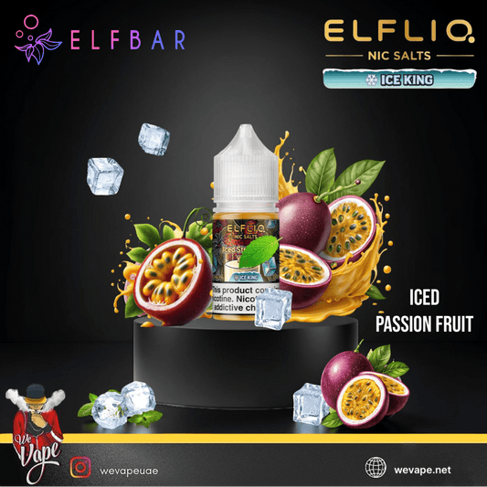 ELF BAR ELFLIQ - Iced Passion Fruit Salt Nic 30ml - We Vape