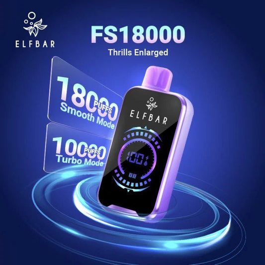 Elf Bar FS18000 Puffs Disposable Vape – Rechargeable High - Capacity Mesh Coil Pod - We Vape