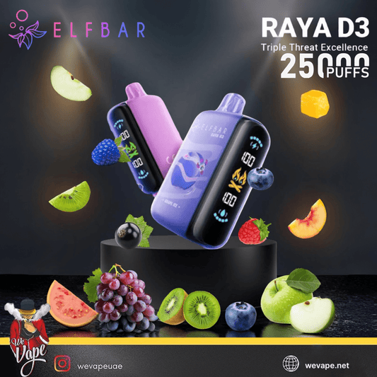 Elf Bar Raya D3 25000 Disposable Pod Kit | Rechargeable 25K Puffs Vape Device - We Vape