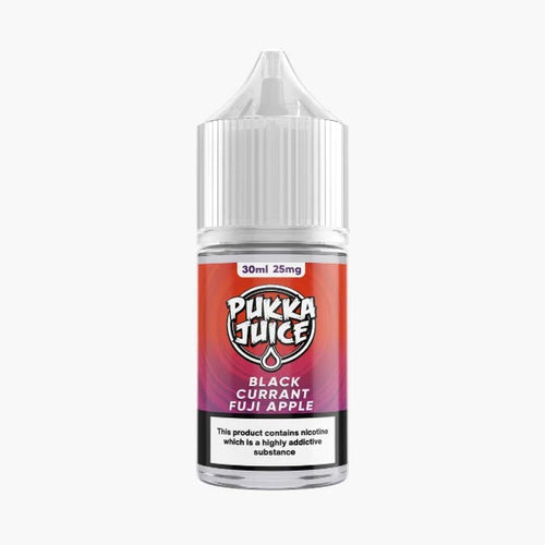 Blackcurrant Fuji Apple by PUKKA JUICE Saltnic - A perfect fusion of blackcurrant and Fuji apple for a refreshing vape experience.