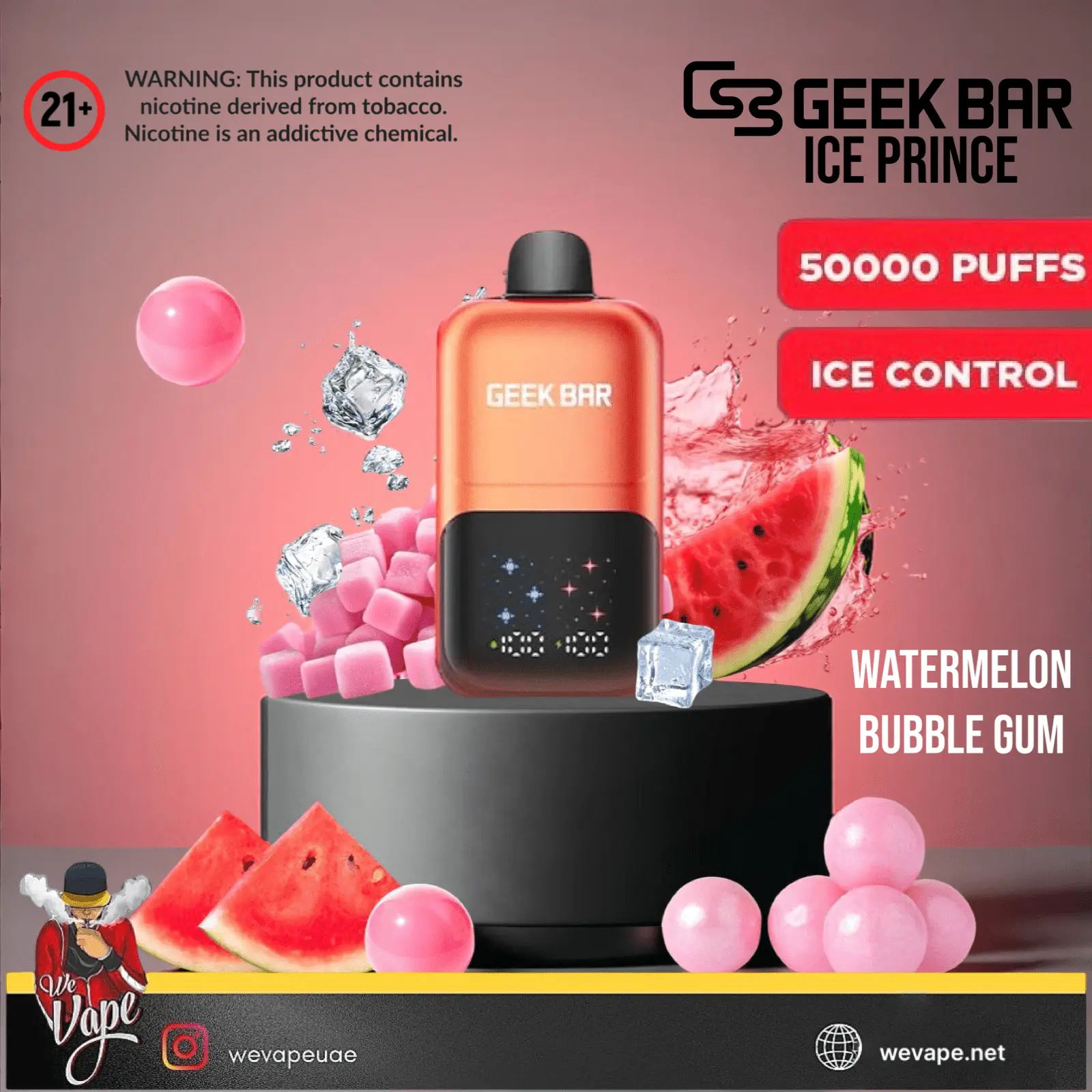 Geek Bar - Ice Prince 50000 Puffs Disposable Vape - We Vape