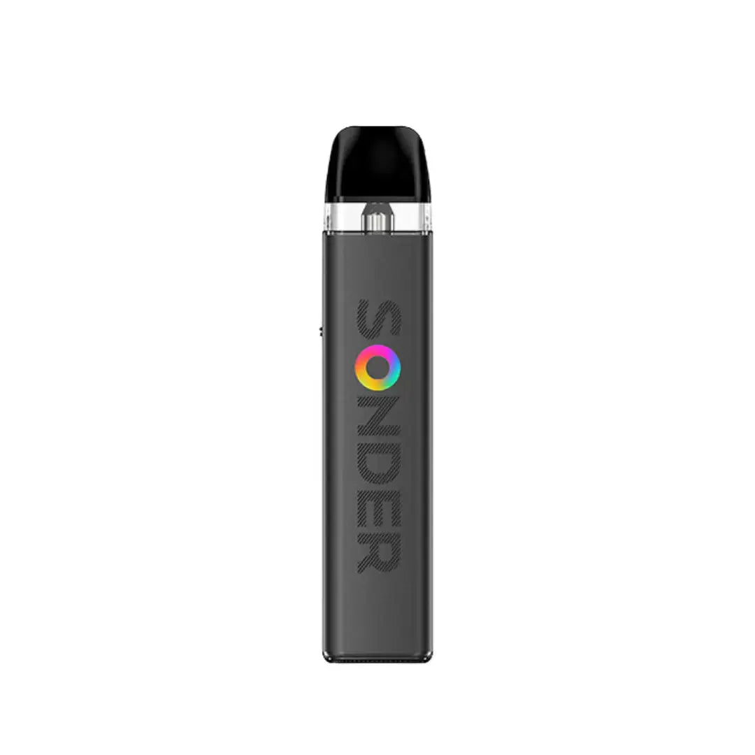 geek vape sonder q2 kit in Black color vape device with 'Sonder' branding on a white background