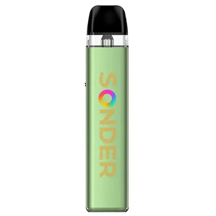 geek vape sonder q2 in color Green vape device with 'Sonder' branding on a white background