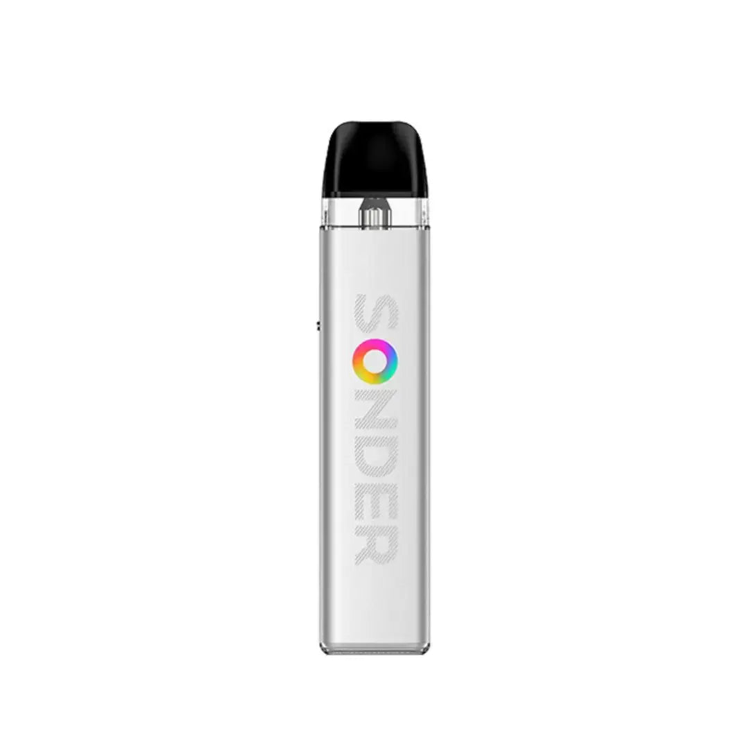 Clear vape device with black top on a white background, featuring the 'Sonder' brand.