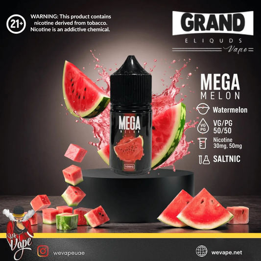 GRAND E - Liquids Mega Melon SaltNic - 30ml - We Vape