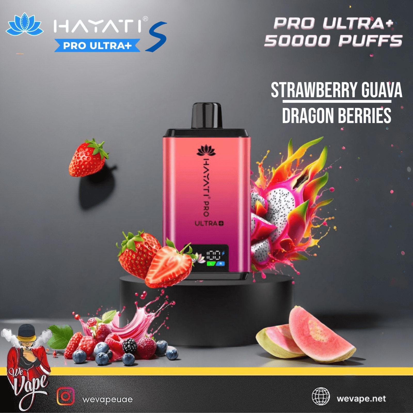 HAYATI PRO ULTRA +S Disposable Vape Kit UAE - 50,000 Puffs (UAE) - We Vape