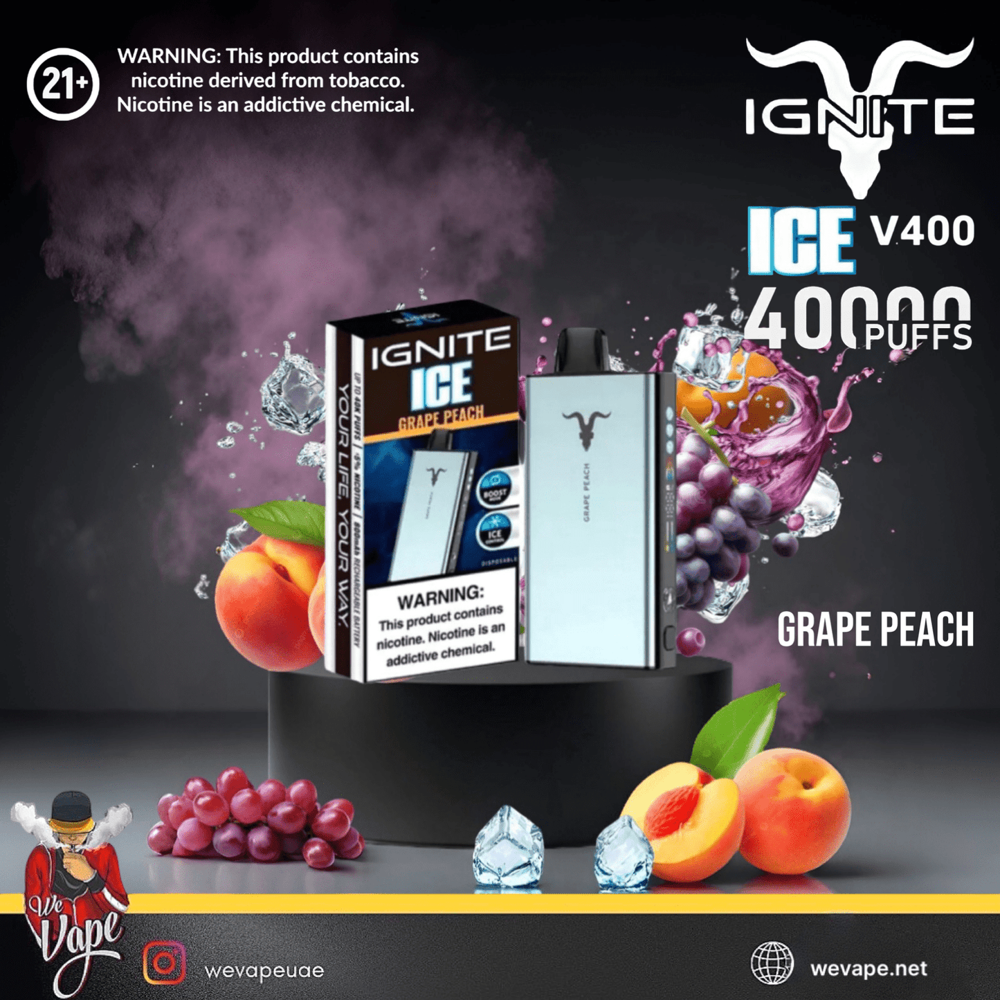 IGNITE ICE 40K Disposable Vape Kit – 40,000 Puffs 50MG - We Vape