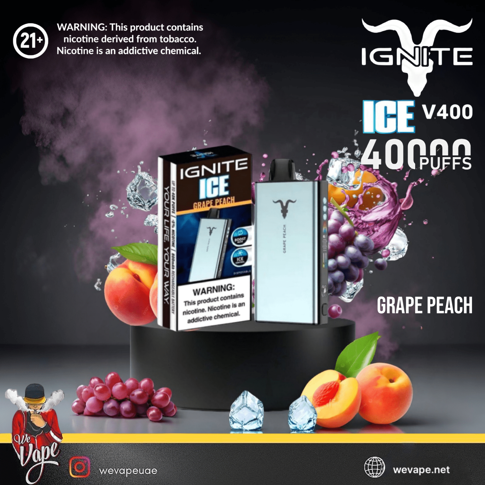 IGNITE ICE 40K Disposable Vape Kit – 40,000 Puffs 50MG - We Vape