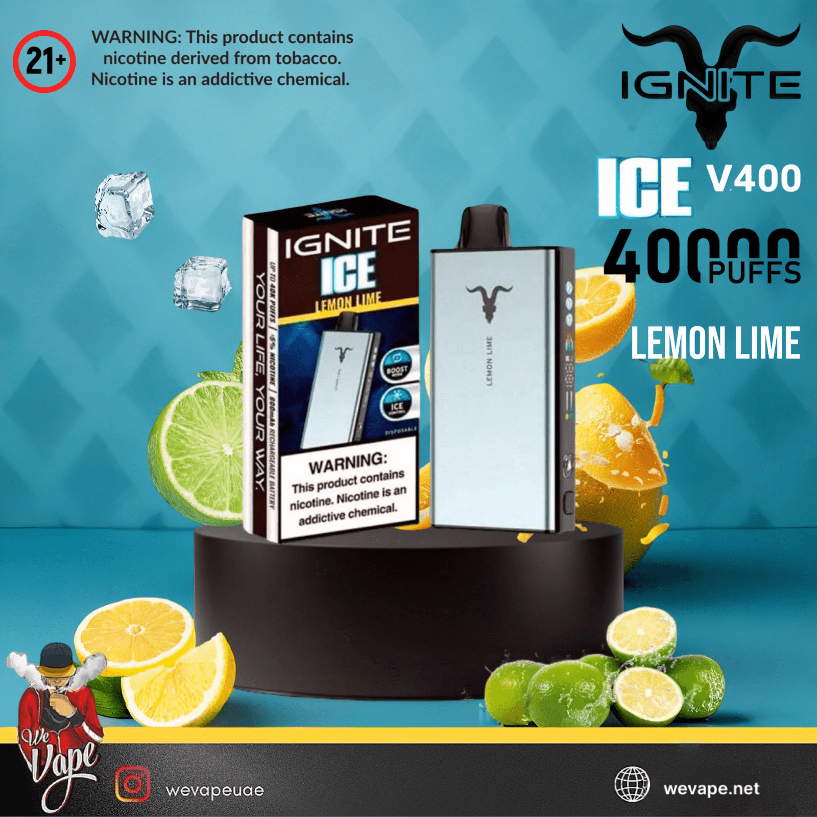 IGNITE ICE 40K Disposable Vape Kit – 40,000 Puffs 50MG - We Vape