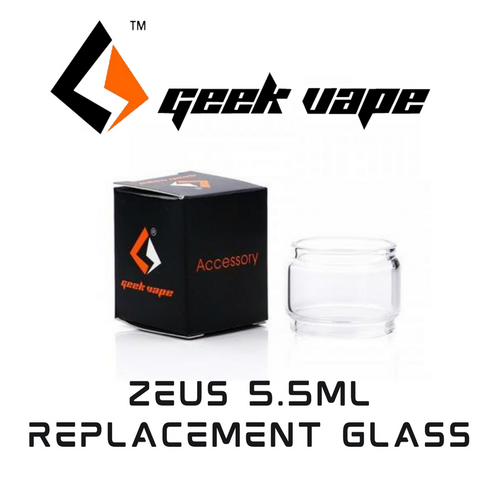 Geekvape Z, ZEUS 5.5ML Replacement Glass - Enhance Your Vaping Experience with Larger E-Liquid Capacity