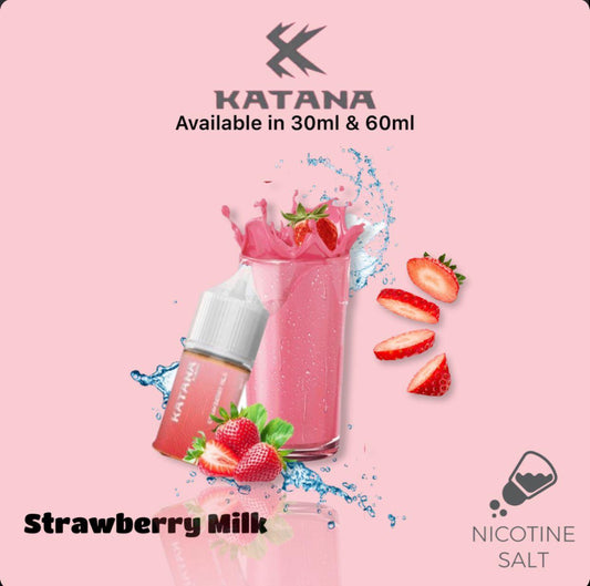 Katana Fusion Strawberry Milk By Tokyo (Saltnic) - We Vape