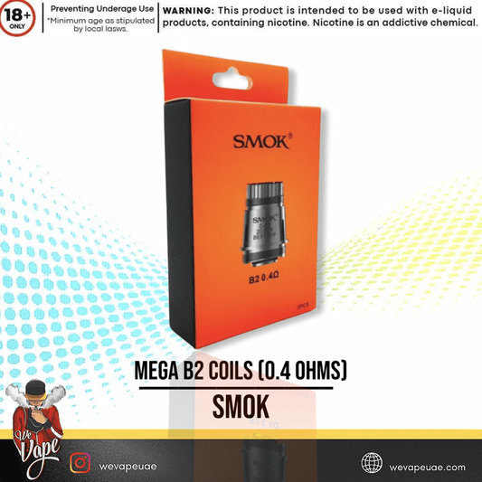 Mega B2 Coils in packaging by SMOK IN White background