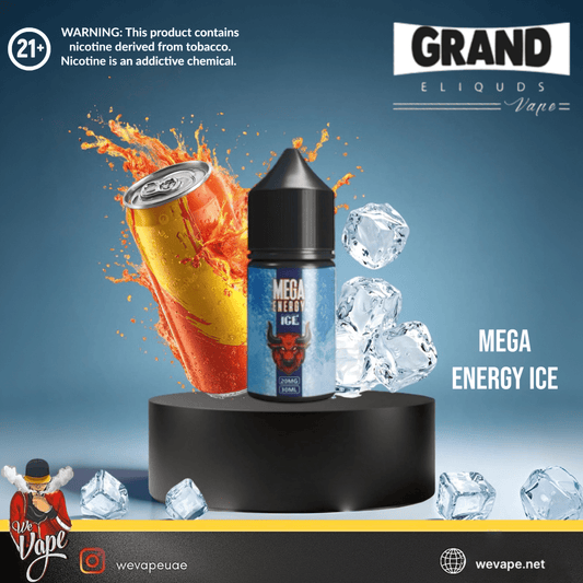 Mega Energy Ice by GRAND E - Liquid – SaltNic - We Vape