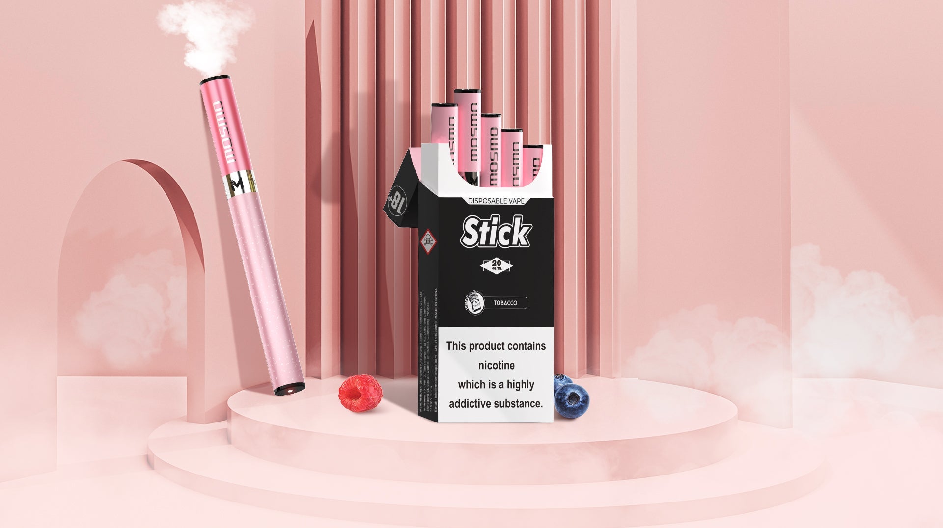 MOSMO Stick Disposable Pod Kit – 300 Puffs | 50mg Nicotine - We Vape