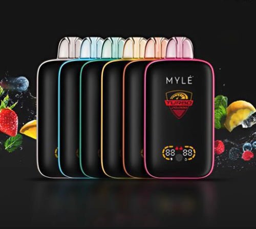 Myle Turbo 20,000 Puffs Disposable Vape – USB - C Rechargeable, Adjustable Airflow & Full LED Display - We Vape