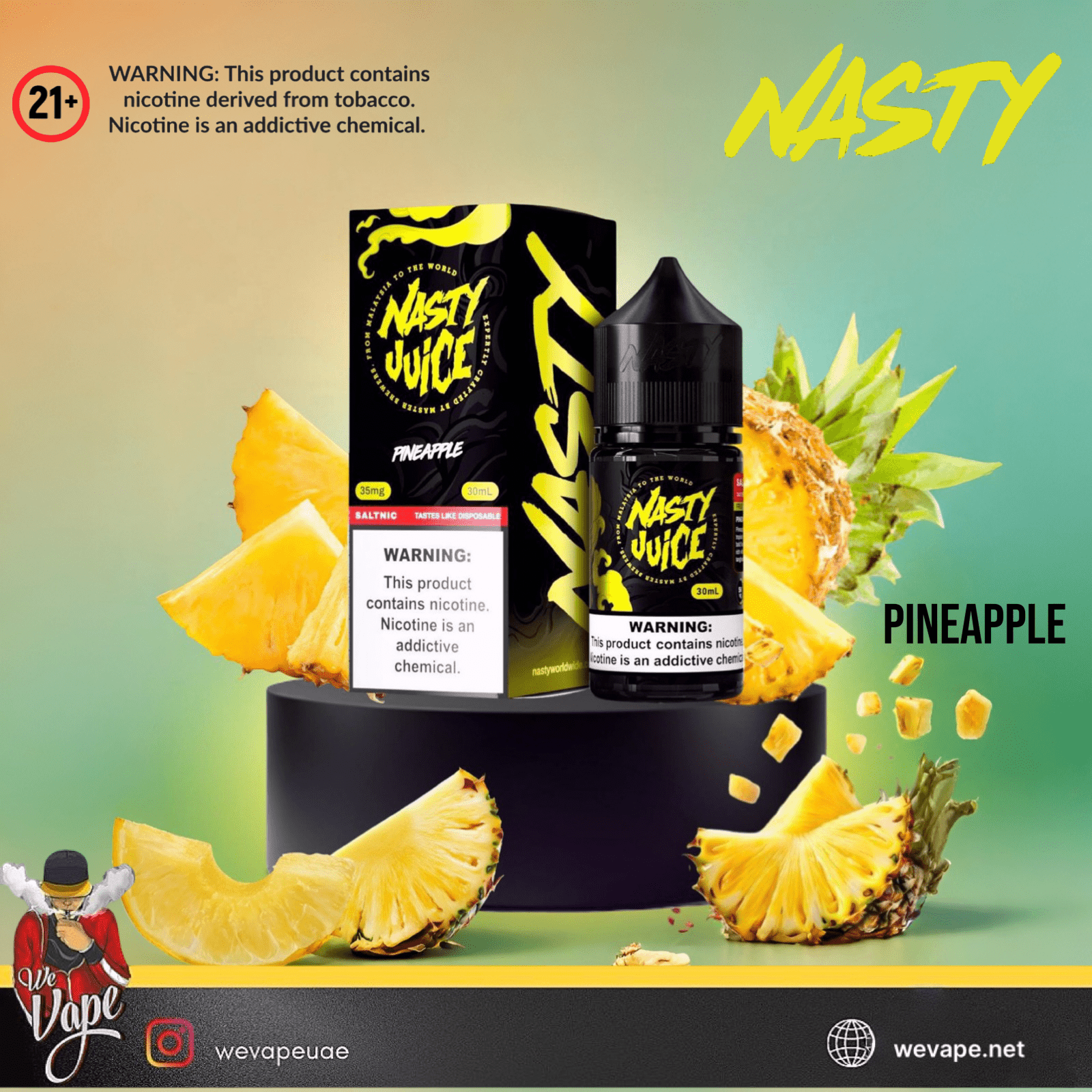 Nasty Salt Nic Pineapple – 35mg - We Vape