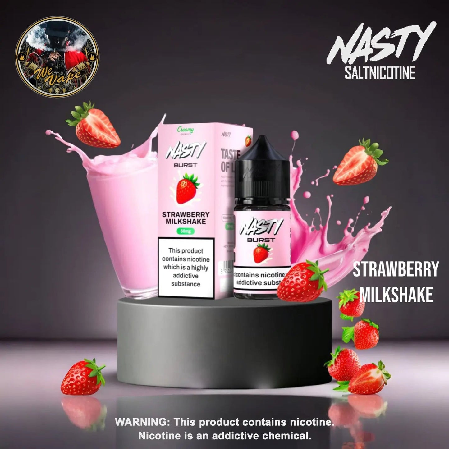 Nasty Salt Nicotine – Strawberry Milkshake We Vape
