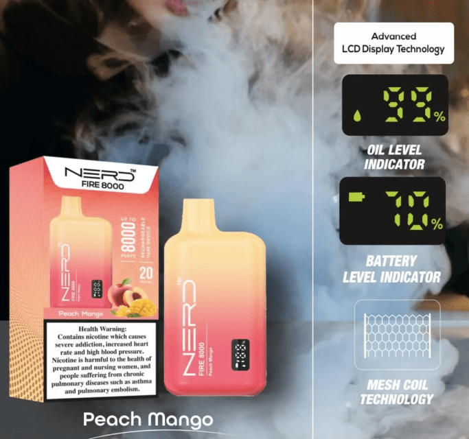NERD Fire 8000 Puffs Disposable Vape - We Vape