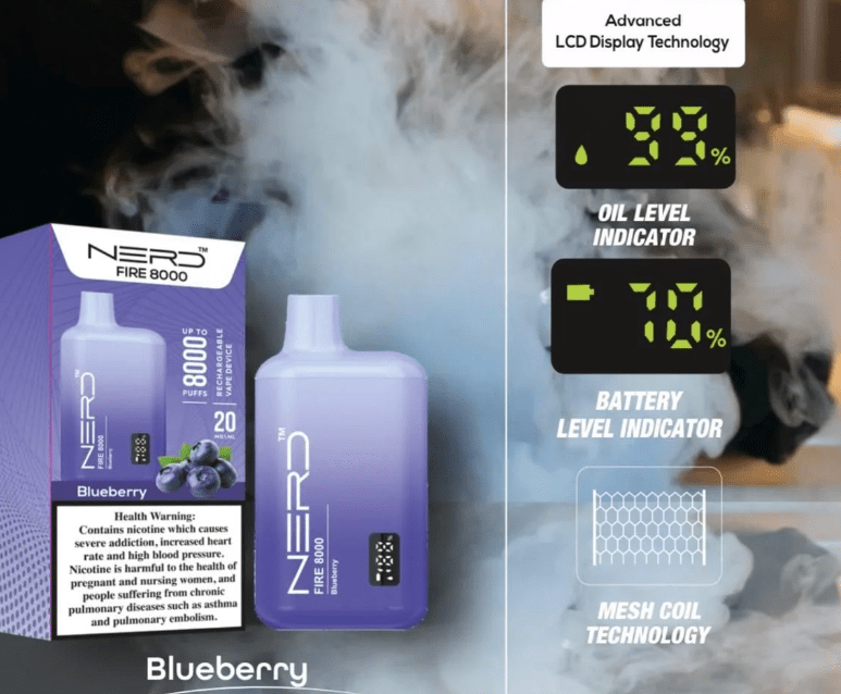 NERD Fire 8000 Puffs Disposable Vape - We Vape