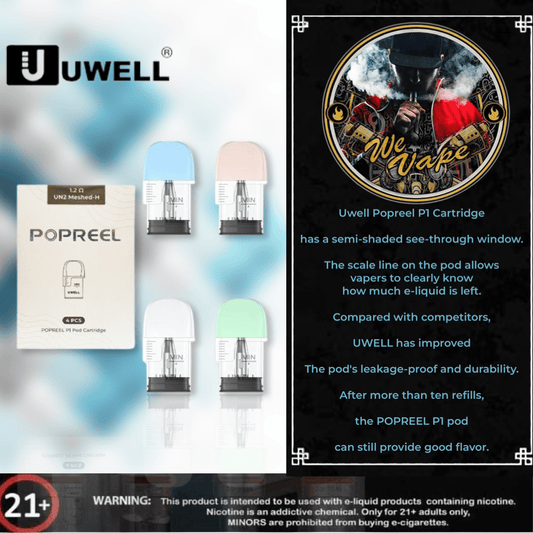 PopReel P1 Pod Cartridge By Uwell - We Vape