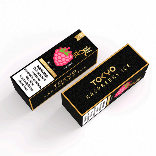 Raspberry Ice By Tokyo Golden Series (Saltnic) in packaging with white background - We Vape
