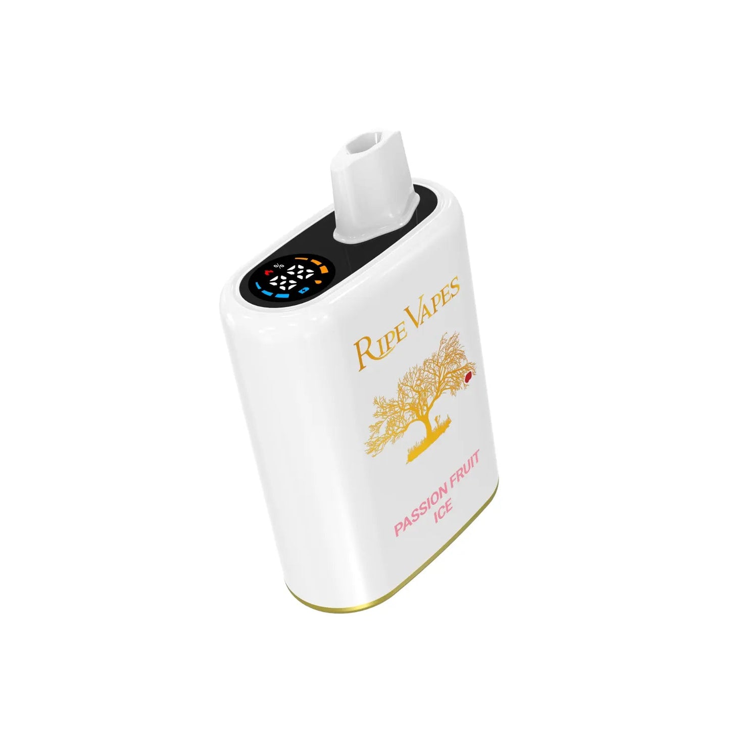 White vape device with 'Ripe Vapes' branding on a white background. Order Now
