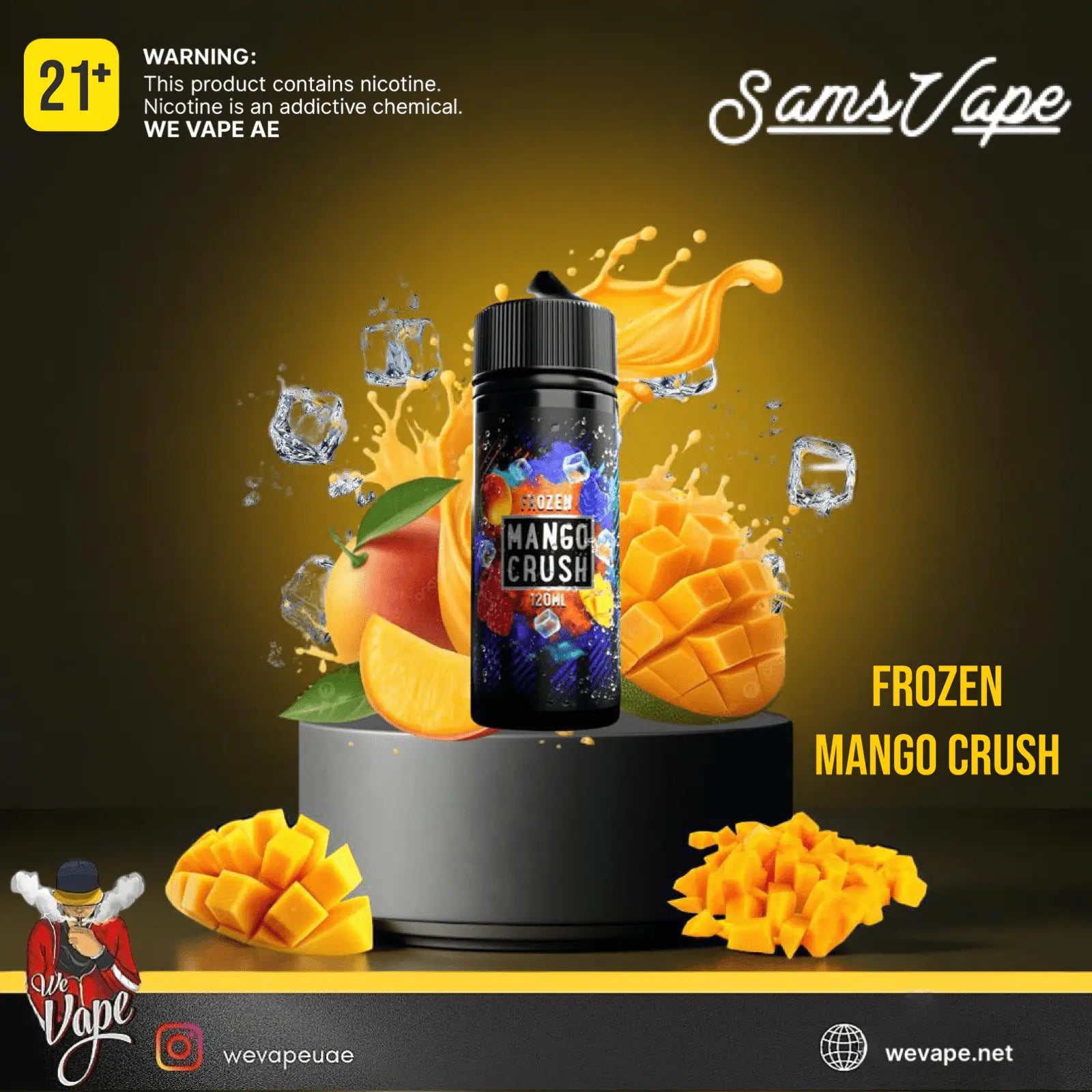 Sam’s Vape Frozen Mango Crush E - Liquid 120ML - We Vape