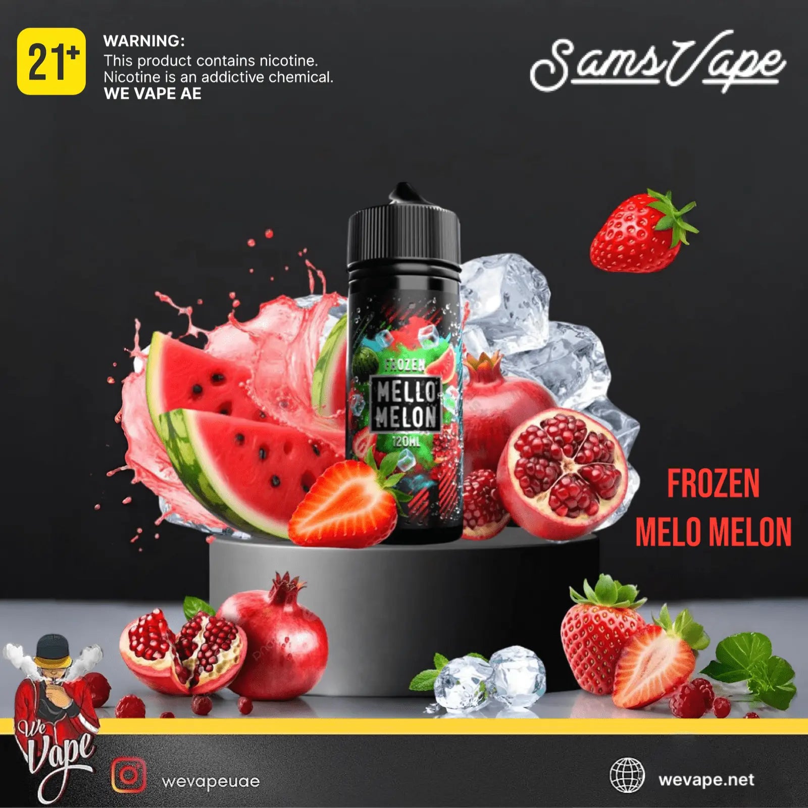 Sam’s Vape Frozen Melo Melon E - Liquid (120ML) - We Vape